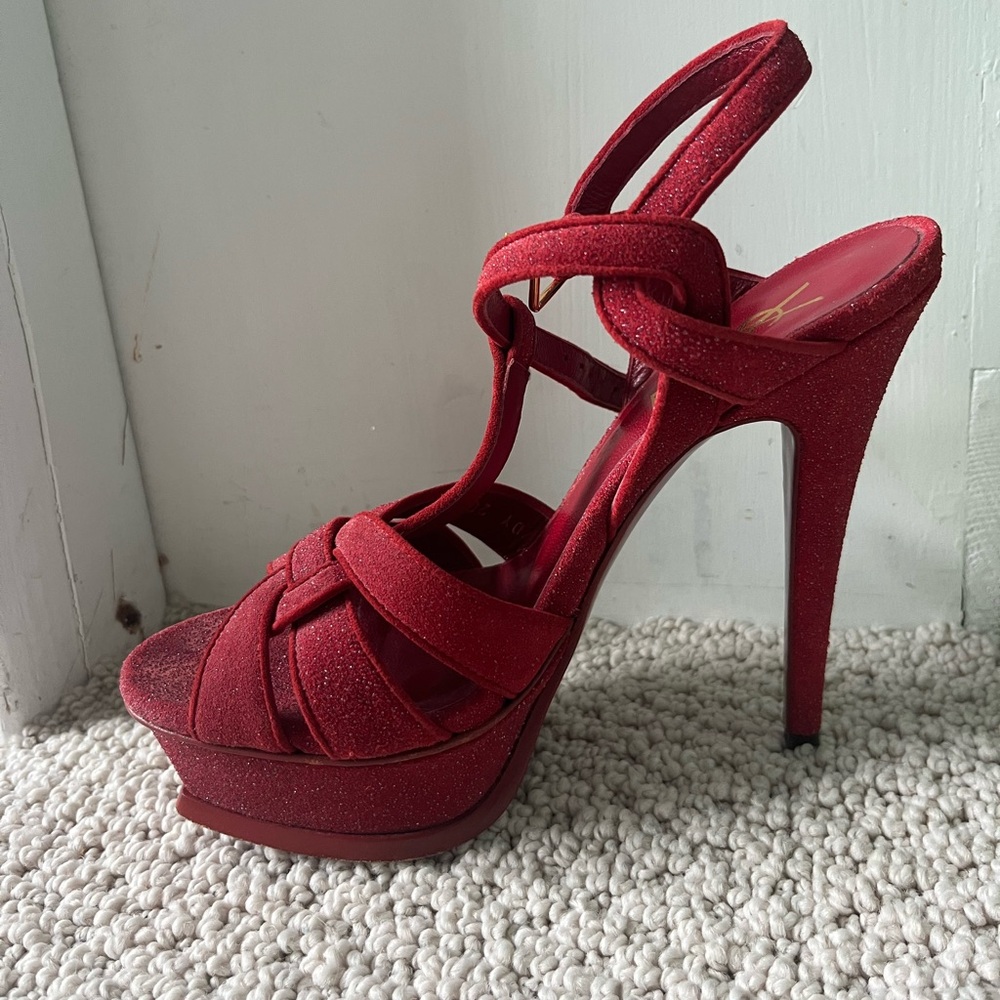 Red YSL heels